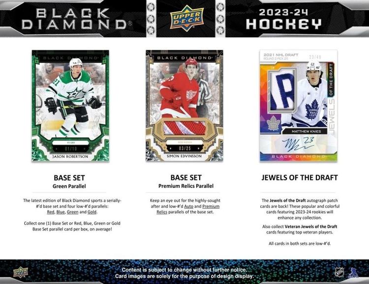 Upper Deck - Hobby Booster Box - Black Diamond 2023-24 Hockey