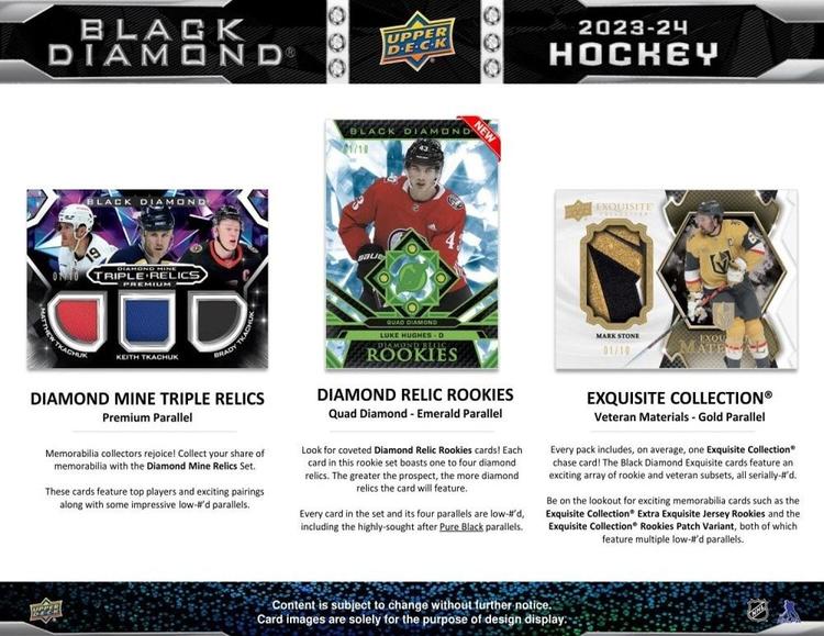 Upper Deck - Hobby Booster Box - Black Diamond 2023-24 Hockey