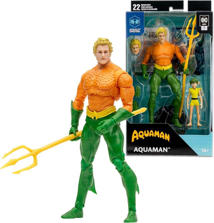 McFarlane Toys Digital - Figurine action de 17.8cm  -  DC Multiverse  -  DC Regirth  -  Aquaman