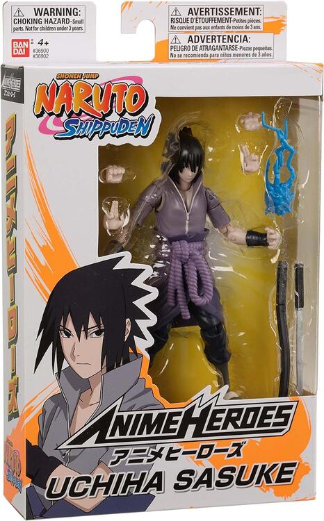 Bandai - Figurine d'action de 15 cm  -  Anime Heroes  -  Naruto Shippuden  -  Sasuke Uchiha