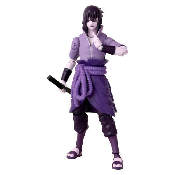 Bandai - Figurine d'action de 15 cm  -  Anime Heroes  -  Naruto Shippuden  -  Sasuke Uchiha Rinnegan / Mangekyo Sharingan