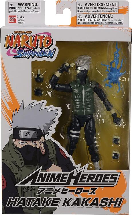 Bandai - Figurine d'action de 15 cm  -  Anime Heroes  -  Naruto Shippuden  -  Kakashi Hatake