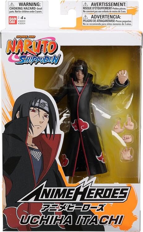 Bandai - Figurine d'action de 15 cm  -  Anime Heroes  -  Naruto Shippuden  -  Itachi Uchiha