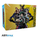 ABYstyle - Coffret Cadeau avec Tasse de 320 ml + Verre premium 400 ml + 2 Dessous de verre  -  My Hero Academia