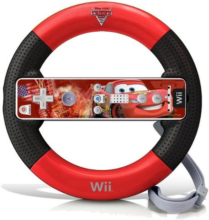 PDP - Wii Cars 2 Racing Wheel - Lightning McQueen (usagé)