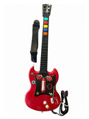 Guitar Hero II  -  PlayStation 2 Wired Red Gibson Bundle (usagé)