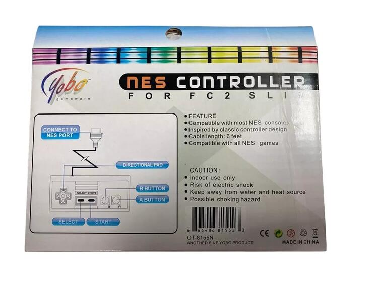 Yobo Gameware - NES Controller (Nintendo Entertainment System) - 6 pied