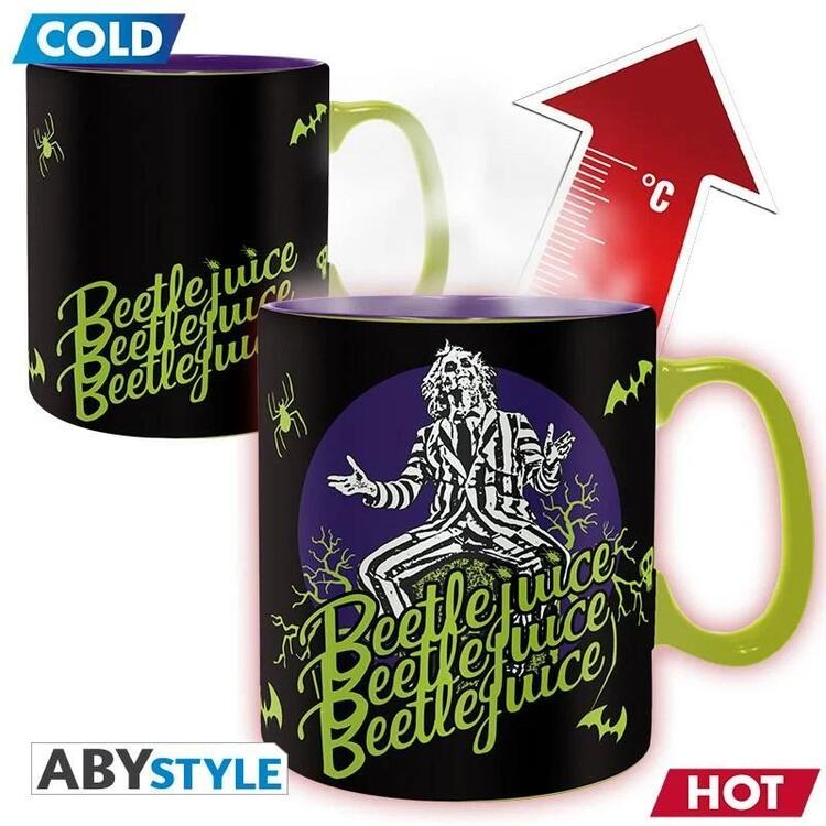 ABYstyle - Grande tasse thermo-réactive de 460 ml  -  Beetlejuice Beetlejuice