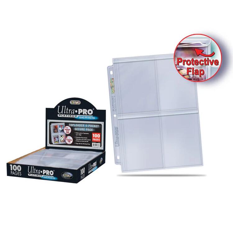 Ultra Pro - 100 pages à 9 pochettes Standard Sécurisées pour cartable  -  Secure Platinum Series