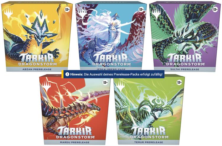 Magic The Gathering - Boîte de Prerelease  -  Tarkir Dragonstorm (Randomized Clan)