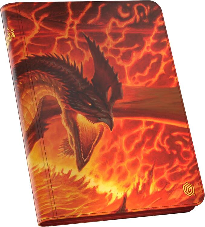 Ultimate Guard - 360 18-Pocket Cards Xenoskin Zipfolio - Magic The Gathering  -  Tarkir Dragonstorm  -  Magmatic Hellkite