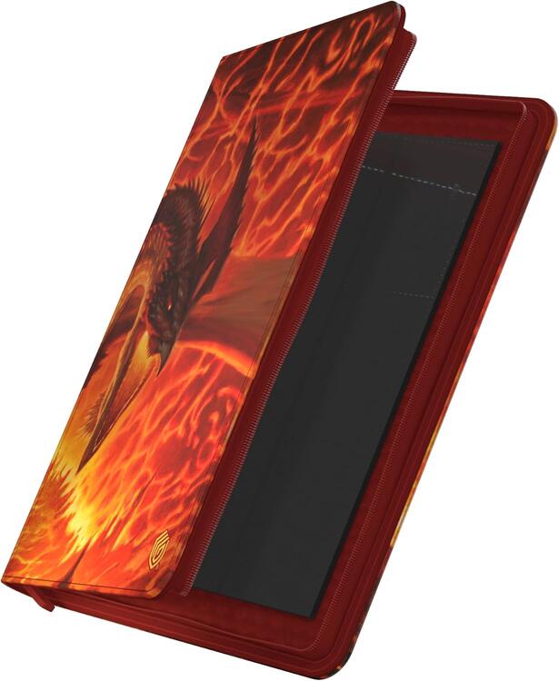 Ultimate Guard - 360 18-Pocket Cards Xenoskin Zipfolio - Magic The Gathering  -  Tarkir Dragonstorm  -  Magmatic Hellkite