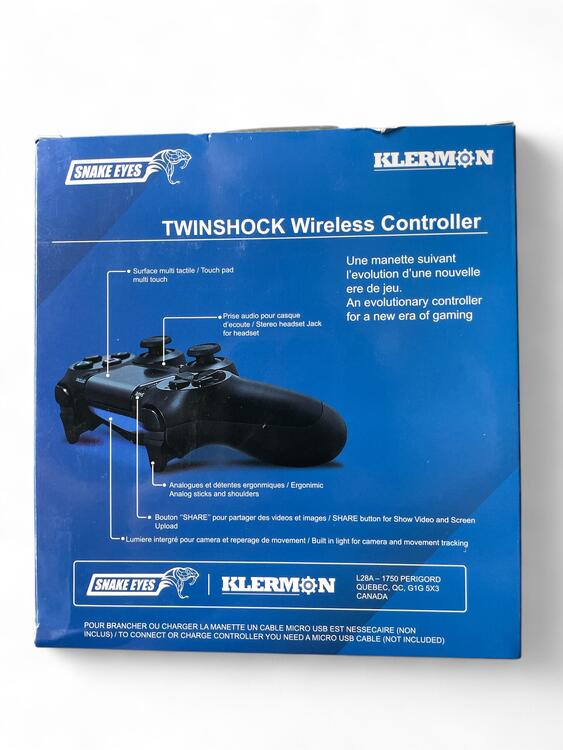 Klermon - Doubleshock Wireless Controller for Playstation 4