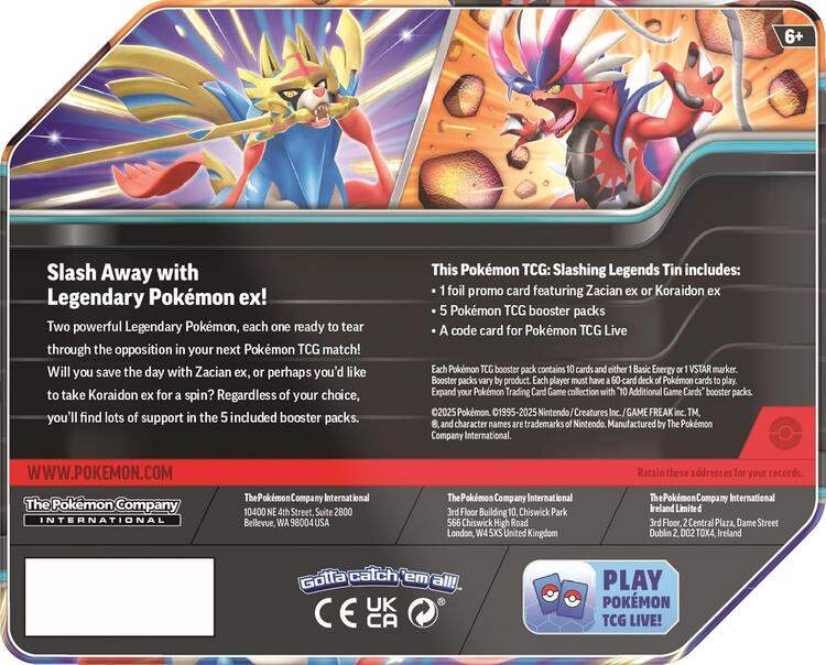 Pokémon - Slashing Legends Tin - Koraidon ex