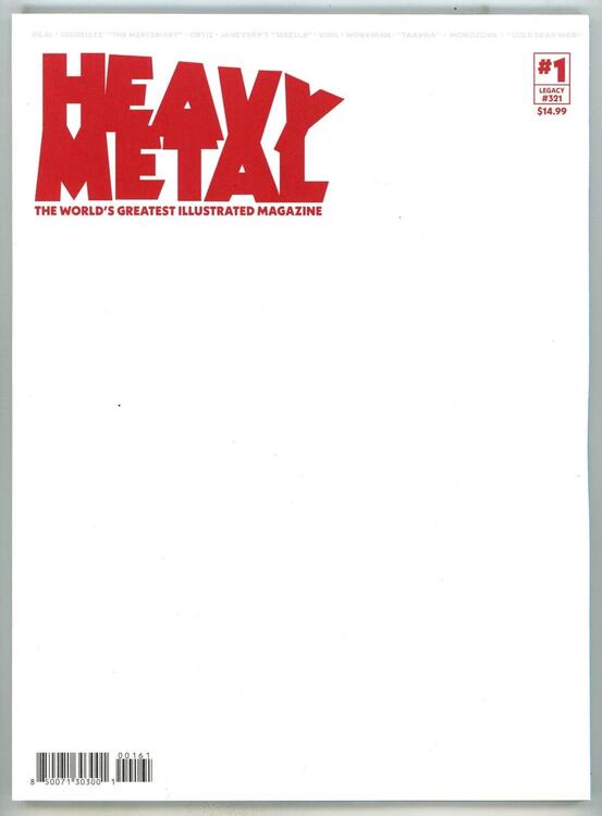 Heavy Metal 2025 Magazine #1 - Legacy #321 - Issue #001