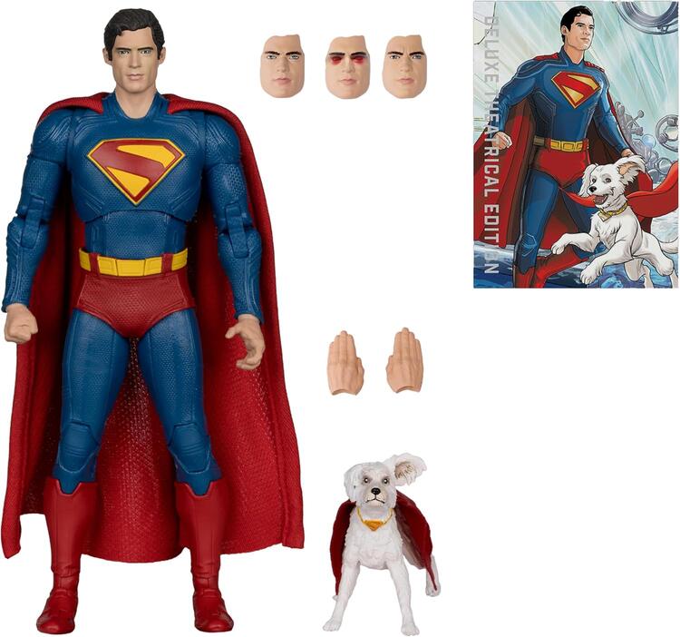 McFarlane - Deluxe Theatrical Edition - 17.8cm Action Figure - DC Multiverse - Superman & Krypto