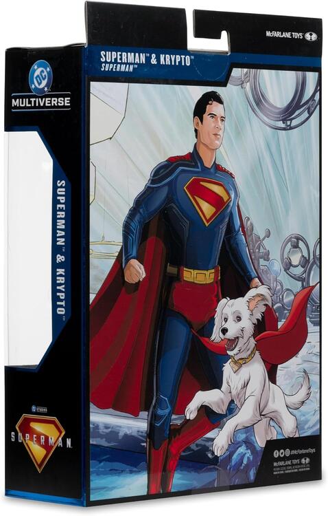 McFarlane - Deluxe Theatrical Edition - 17.8cm Action Figure - DC Multiverse - Superman & Krypto