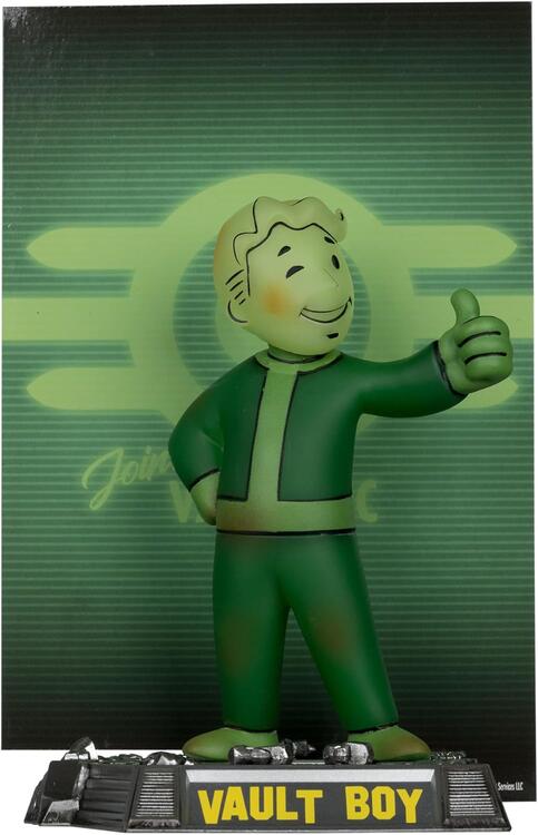 McFarlane Toys - Movie Maniacs - 17.8cm Figurine Statue - Fallout - Vault Boy (Glow in the Dark Edition)