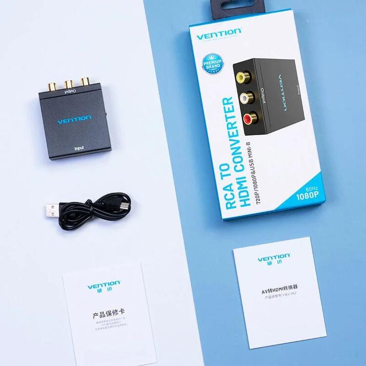 Vention - HDMI to Audio/Video (AV) Up Scaler Converter