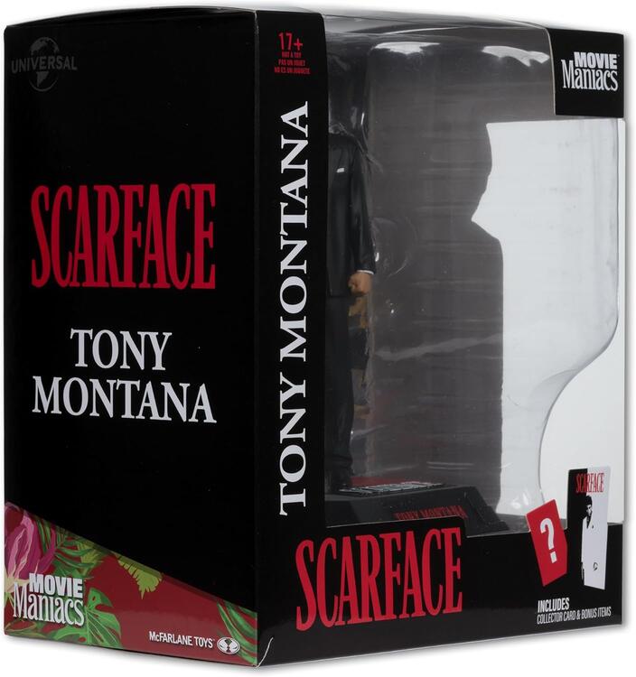 McFarlane Toys - Movie Maniacs - 17.8cm figurine statue - Scarface - Tony Montana (Authenticated Limited Edition of 6350 Pieces)