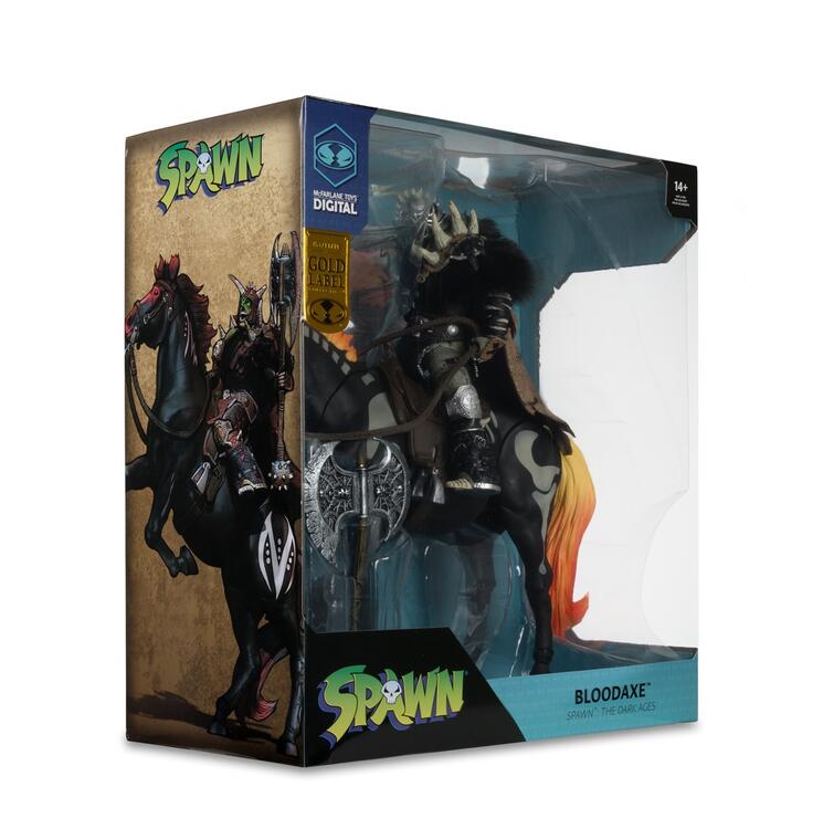 McFarlane Toys Digital - Gold Label Collection  -  Figurine Statue de 30cm  -  Spawn The dark Ages  -  Bloodaxe