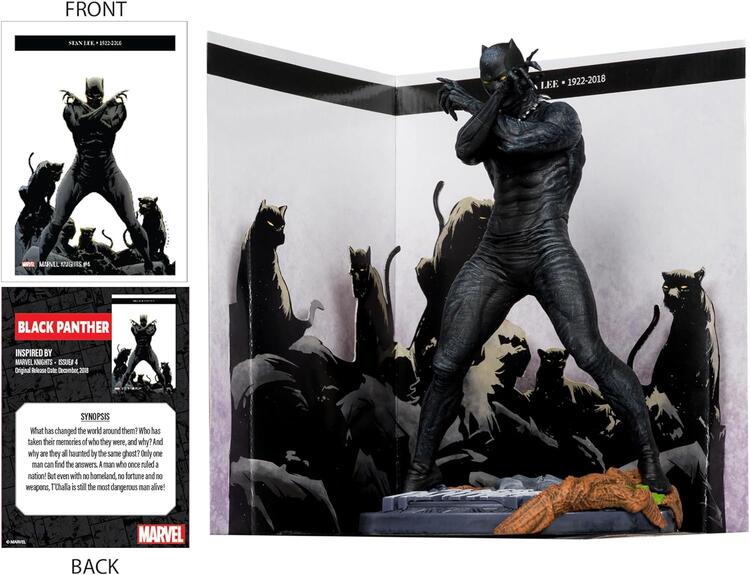 McFarlane Toys - 17.8cm figurine statue - Marvel Black Panther Inspired by The Amazing Spider-Man Issue