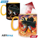ABYstyle - Grande tasse thermo-réactive de 460 ml  -  One Piece  -  Luffy & Sabo