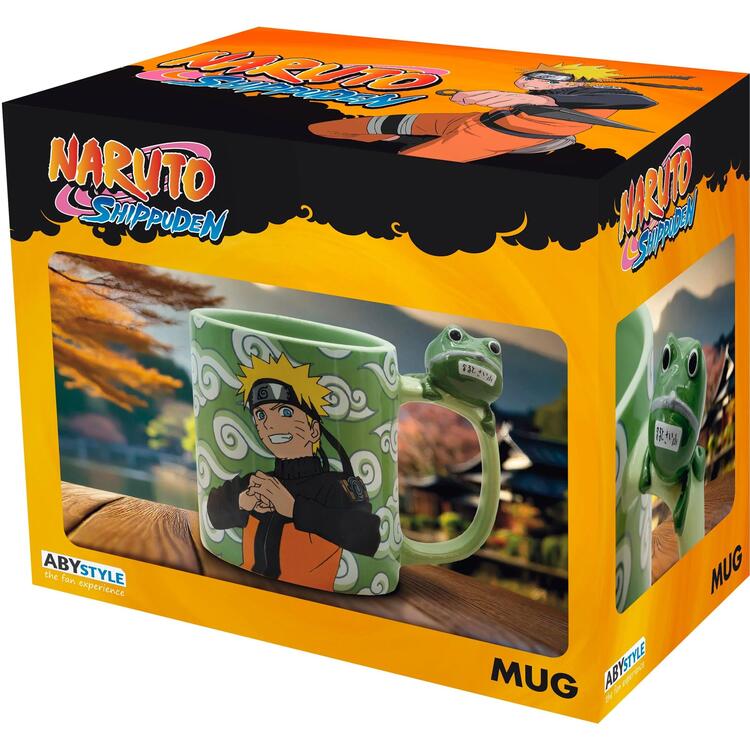 ABYstyle - Grande Tasse 3D handle de 460 ml  -  Naruto Shippuden  -  Naruto & Gama-Cha