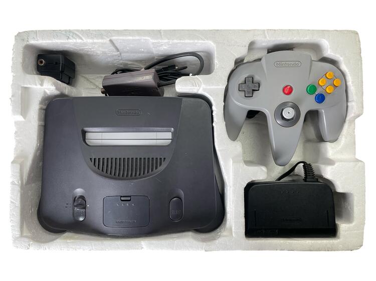 Nintendo 64 Japanese Home Console System Complete in Box With Tight Original Joystick (used)