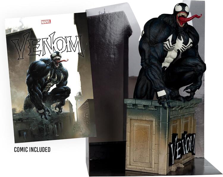 McFarlane Toys - 30cm Figurine Statue With Comic Book - Marvel Venom Inspired by Venom Issue