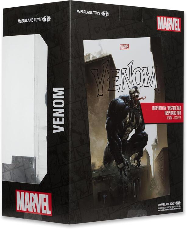 McFarlane Toys - 30cm Figurine Statue With Comic Book - Marvel Venom Inspired by Venom Issue