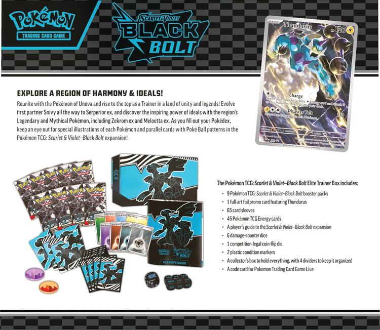 Pokémon - Elite Trainer Box - Sword & Shield - Black Bolt