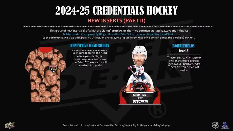 Upper Deck - Booster Hobby - 2024-25 Hockey Credentials
