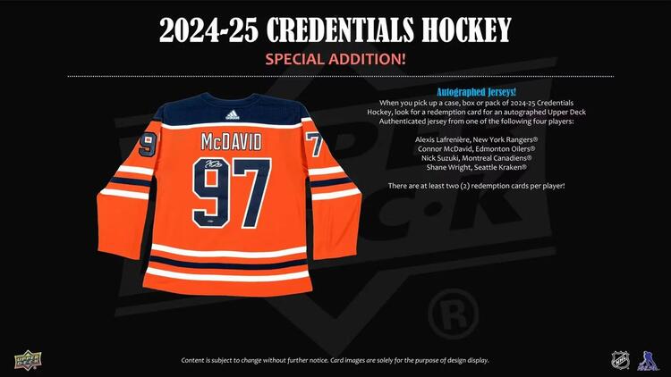 Upper Deck - Booster Hobby - 2024-25 Hockey Credentials