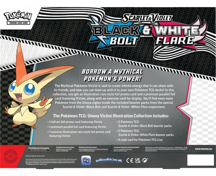 Pokémon - Scarlet & Violet  -  Black Bolt & White Flare  -  Victini Illustration Collection