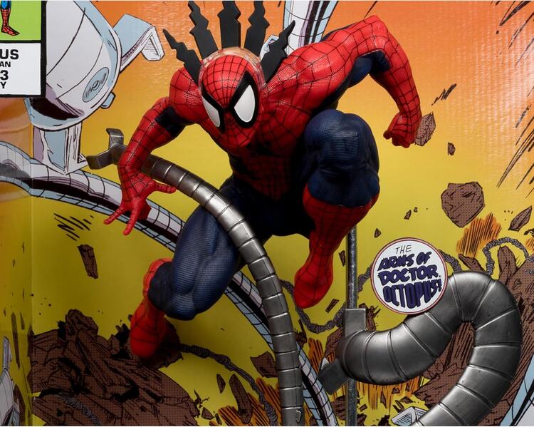 McFarlane Toys - 30cm Figurine Statue With Comic Book - Marvel Spider-Man Inspired by Marvel Tales Issue