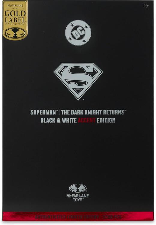 McFarlane - Gold Label Collection  -  Figurine action de 17.8cm  -  DC Multiverse  -  Superman  The Dark Knight Returns Black & White Accent Edition (Authenticated Limited Edition 5300 pcs)