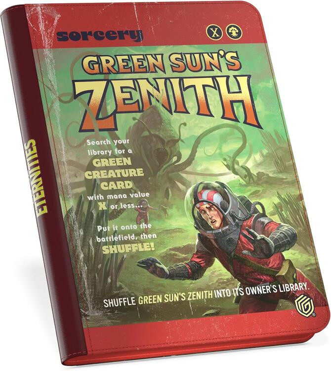 Ultimate Guard - Zipfolio 360 18-Pocket Cards Xenoskin - Magic The Gathering  -  Edge of Eternities  -  Green Sun's Zenith
