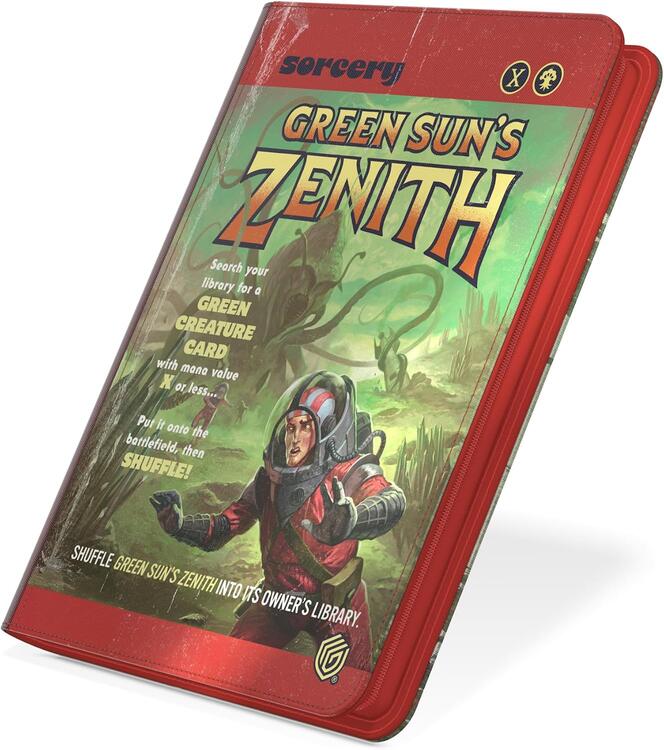 Ultimate Guard - Zipfolio 360 18-Pocket Cards Xenoskin - Magic The Gathering  -  Edge of Eternities  -  Green Sun's Zenith