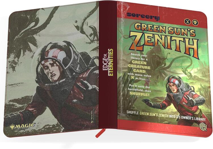 Ultimate Guard - Zipfolio 360 18-Pocket Cards Xenoskin - Magic The Gathering  -  Edge of Eternities  -  Green Sun's Zenith