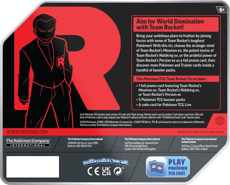 Pokémon - Team Rocket Tin - Team Rocket's Persian ex