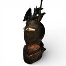 Zemeno - Decoratieve Gotische Middeleeuwse Tafellamp - Draak & Ridderhelm