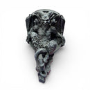 Estante de pared de horror con gárgola sátiro medieval gótica