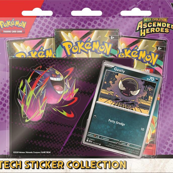 ポケモン - 3パック ブリスター テック ステッカーコレクション - メガ
