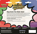 Pokémon - 3 Packs Blister Tech Sticker Collection  -  Mega Evolution Ascended Heroes  -  Gastly
