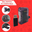 Old Skool - Nintendo 64 (N64) Ultra Wireless Controller Compatible with N64, Switch & USB