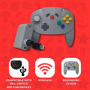 Old Skool - Nintendo 64 (N64) Ultra Wireless Controller Compatible with N64, Switch & USB