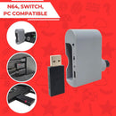 Old Skool - Nintendo 64 (N64) Ultra Wireless Controller Compatible with N64, Switch & USB