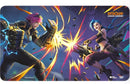 Riot - Bound Edge Playmat - Riftbound League of Legends  -  VI vs Jinx