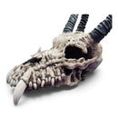 Gothic Medieval Horned Beast Head Skull horror Trophy Wall